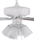 52" Pro Plus 114 White 4-Light Ceiling Fan White