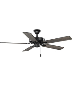 AirPro 52 in. 5-Blade Energy Star Rated Transitional Ceiling Fan with Light Matte Black