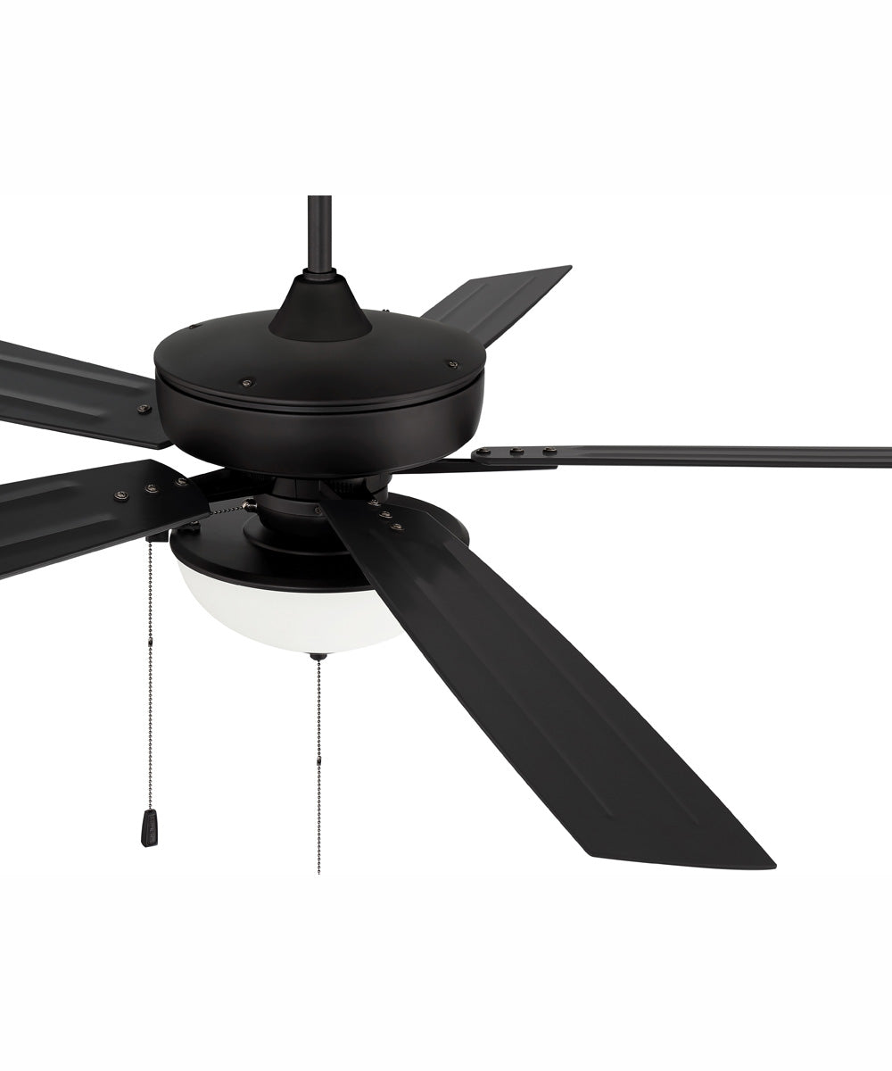 60" Outdoor Super Pro 211 2-Light Indoor/Outdoor Ceiling Fan Flat Black