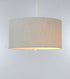 14"W 2 Light Swag Plug-In Pendant  Textured Oatmeal with Diffuser White Cord