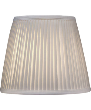 8x12x10 Off White Side Pleat Camelot Empire Softback Lampshade