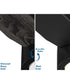 Braden 44" 3-Blade Matte LED Mid-Century Modern Indoor Hugger Ceiling Fan Black