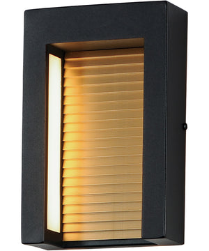 Alcove Small LED Outdoor Wall Sconce Black / Gold