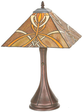 21"H Glasgow Goblet  Tiffany Table Lamp