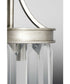 Glimmer 1-Light Clear Glass Luxe Mini-Pendant Light Silver Ridge