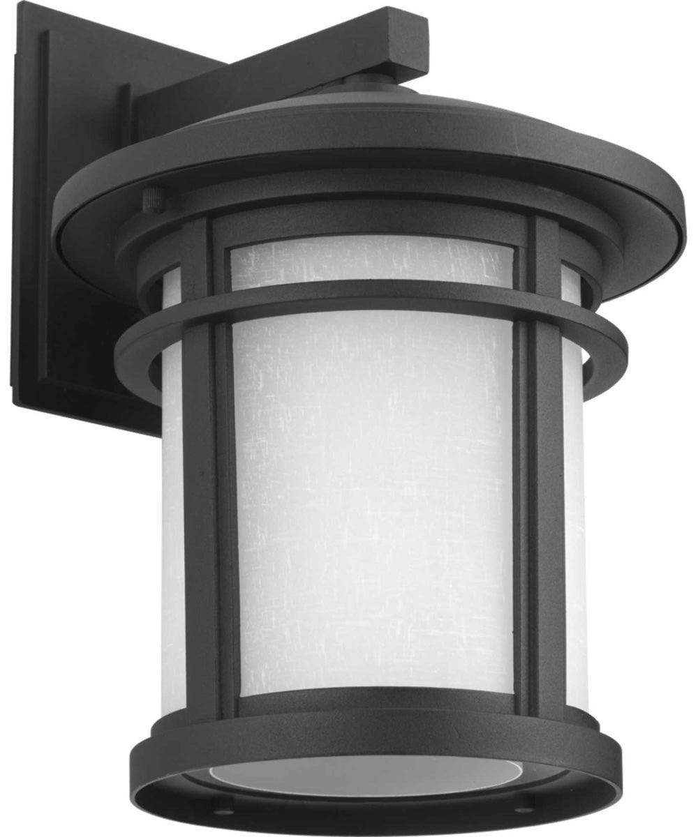 Wish 1-Light Medium LED Wall Lantern Textured Black