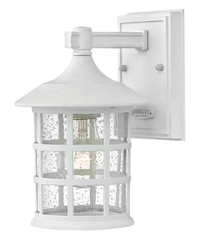 9"H Freeport 1-Light Small Outdoor Wall Light in Classic White
