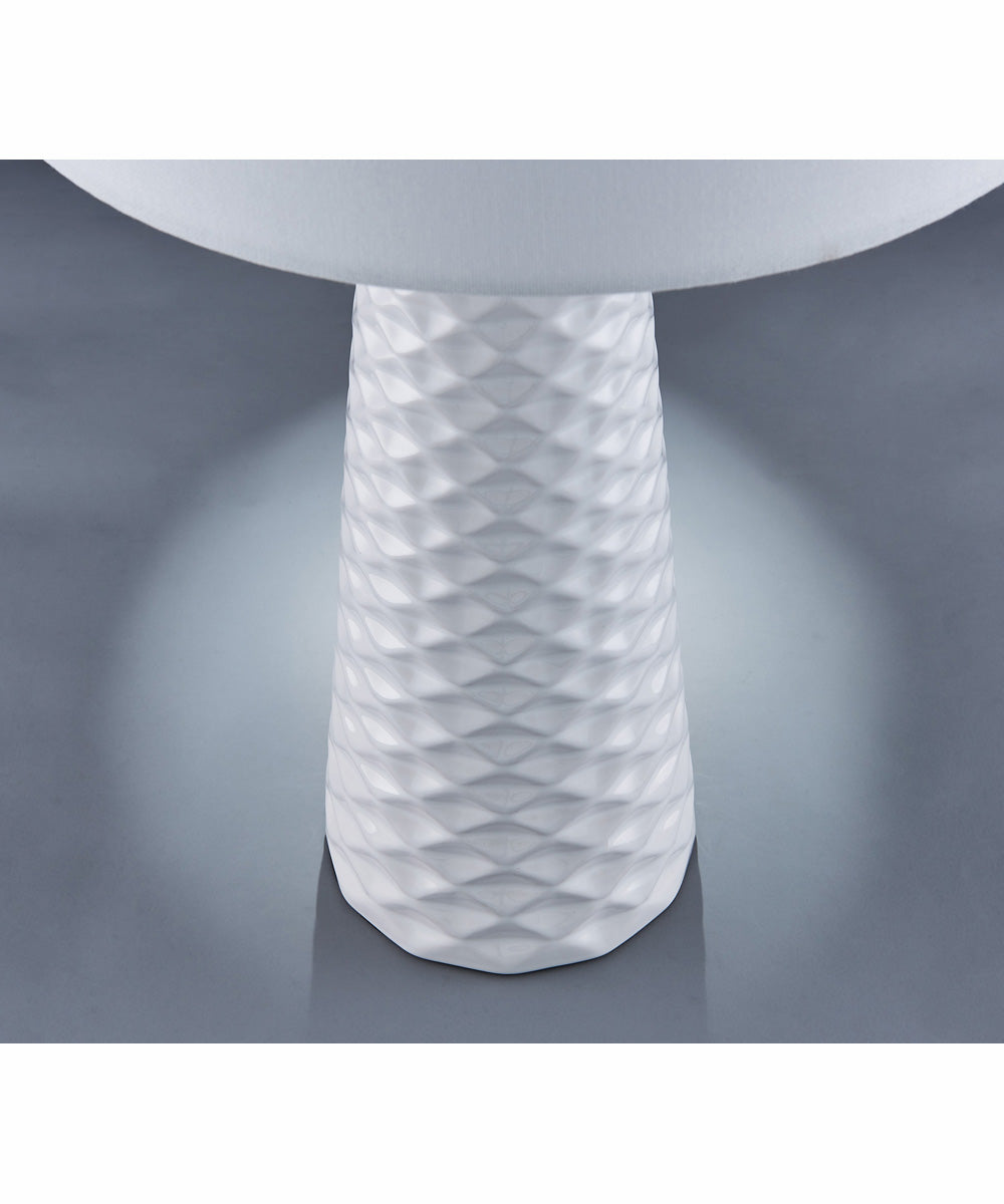 Muriel 2-Light 2 Pack-Table Lamp White Ceramichrome/ White Linen