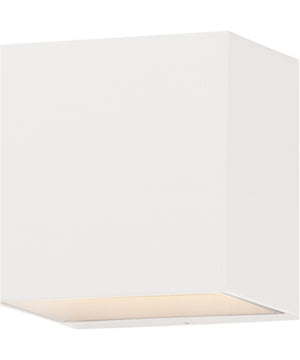 Blok 2-Light LED Outdoor Sconce White