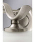 Inspire 2-Light Etched Glass Traditional Bath Vanity Light Brushed Nickel