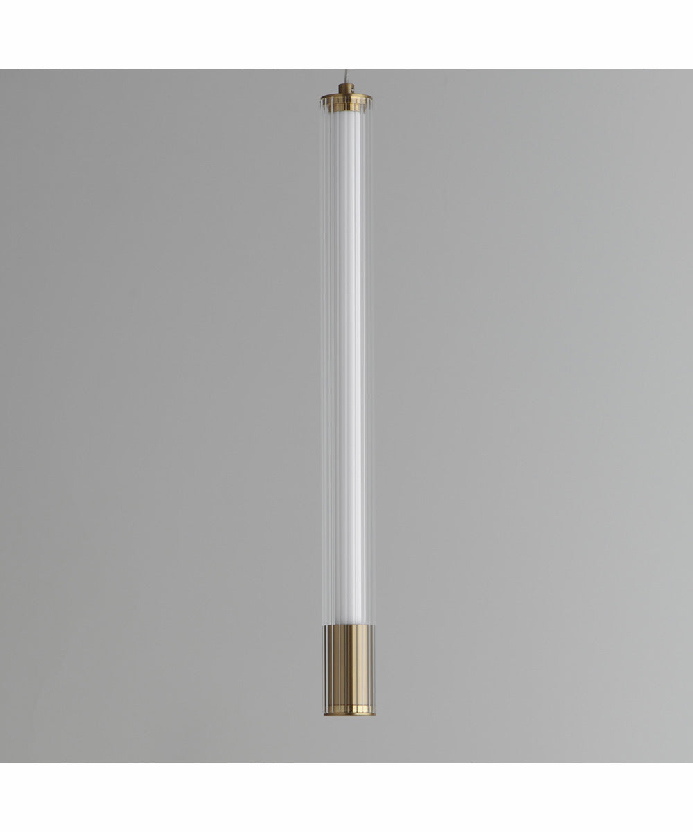 Cortex 18 inch LED Pendant Natural Aged Brass