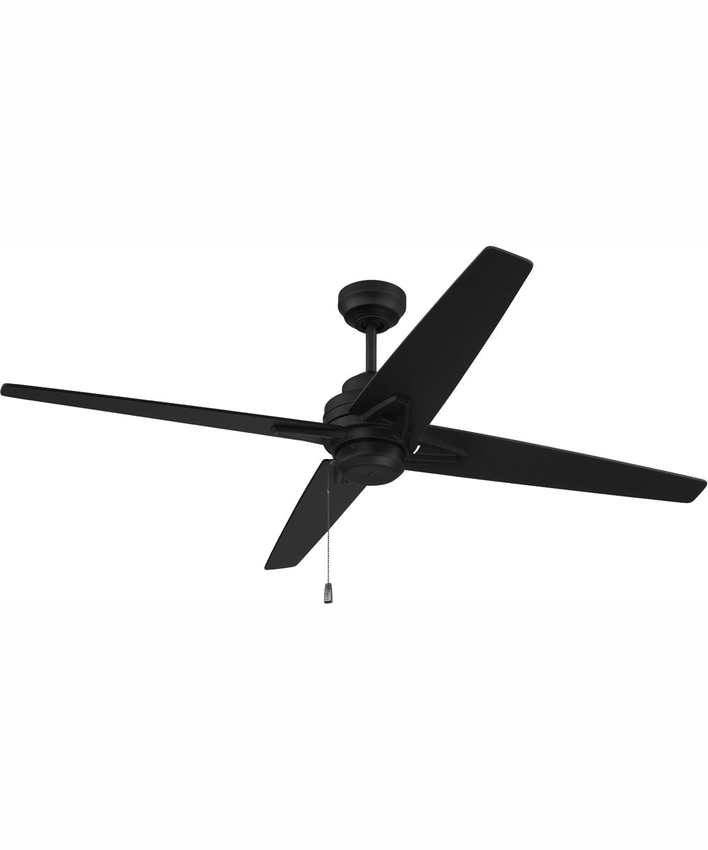 52" Maddie Indoor/Outdoor Ceiling Fan Flat Black