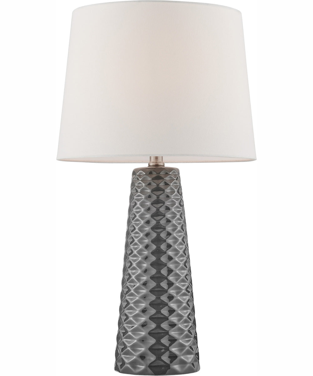 Muriel 2-Light 2 Pack-Table Lamp Grey Ceramichrome/ White Linen