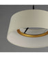 Paramount 16 inch LED Pendant Natural Aged Brass