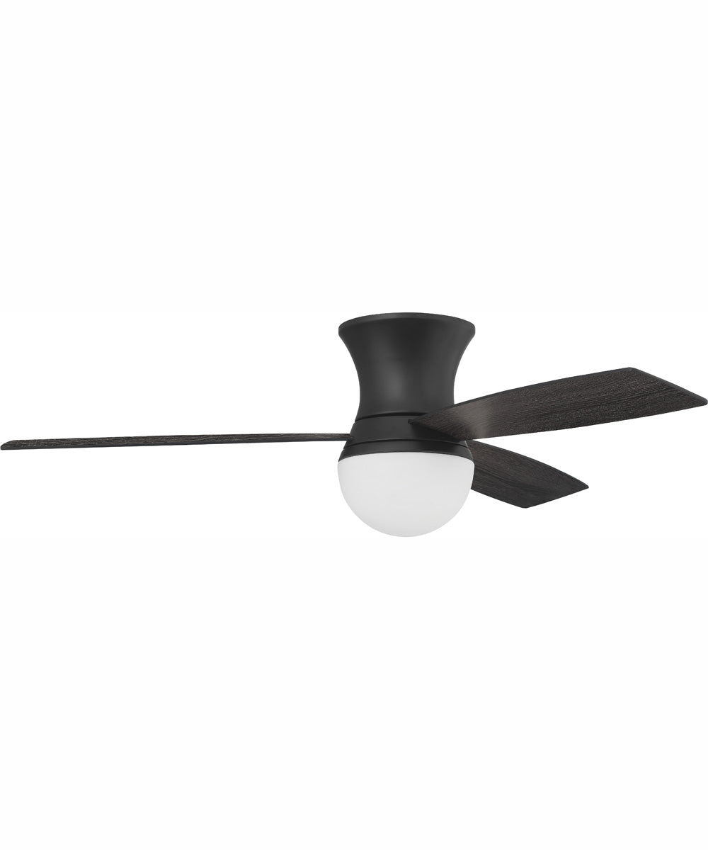 52" Daybreak 1-Light Ceiling Fan Flat Black