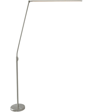 Pontus 1-Light Led Floor Lamp Brushed Nickel