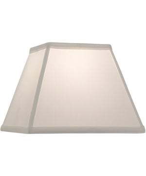 6x11x10 Oyster Silksheen Tapered Square Hardback Lampshade