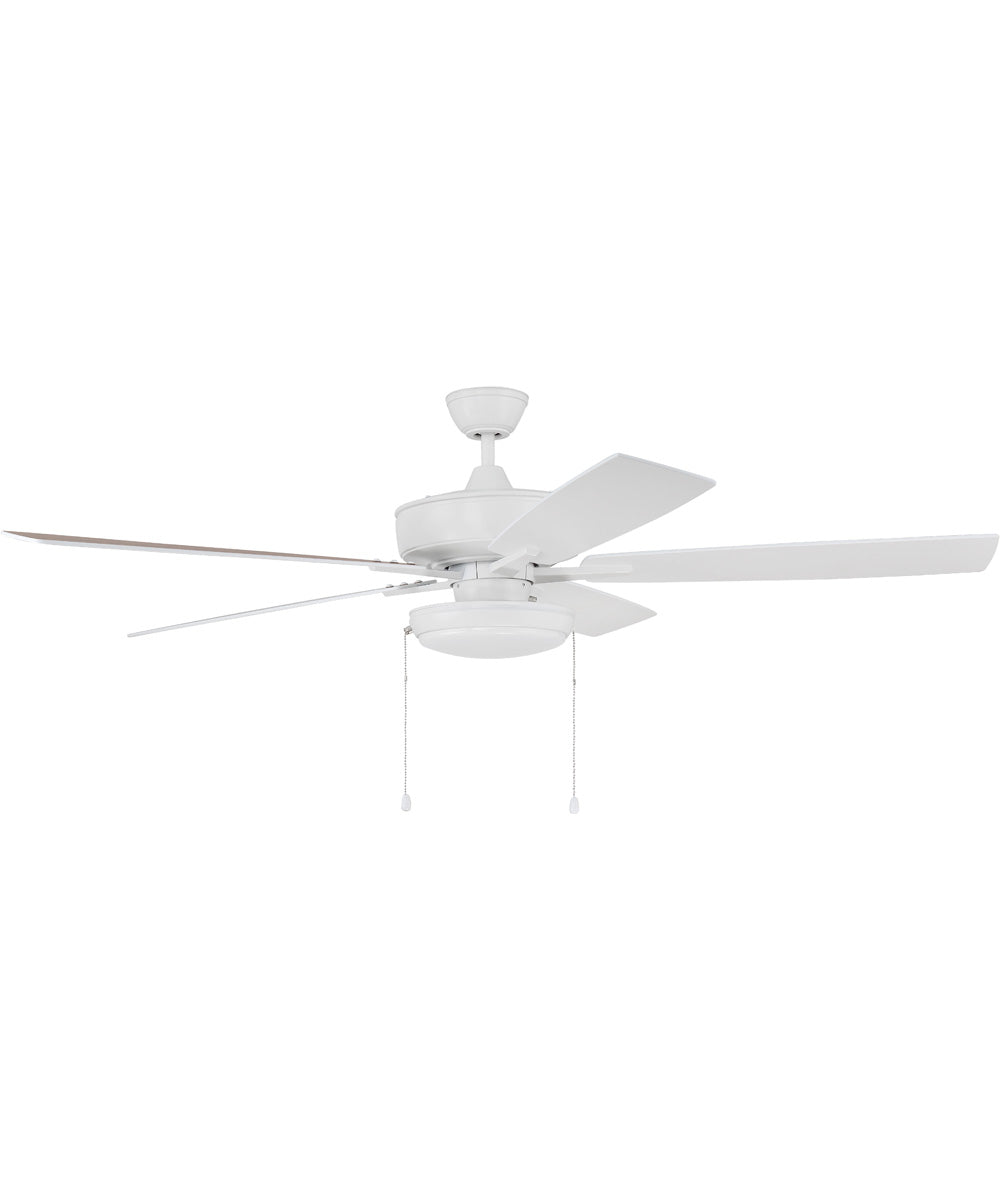 Super Pro 119 Pan Light Kit 1-Light Specialty Ceiling Fan (Blades Included) White