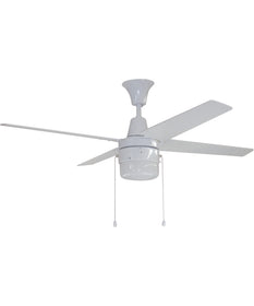 Connery 1-Light Ceiling Fan (Blades Included) White