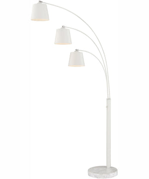 Quana 3-Light 3-Light Arch Lamp White