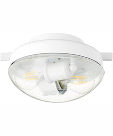 2-light LED Patio Ceiling Fan Light Kit Studio White