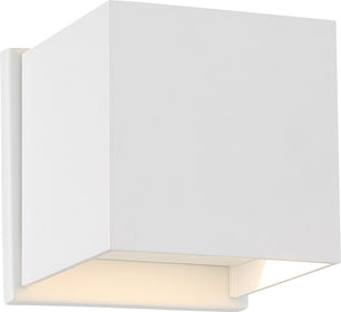 5"H Lightgate 1-Light LED Outdoor Wall Light White