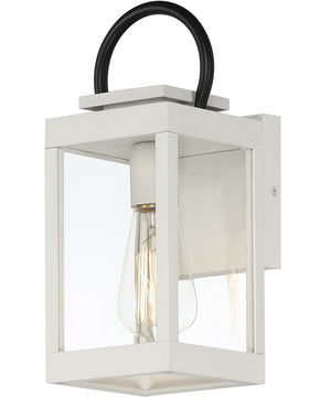 Nassau VX 1-Light Outdoor Wall Lantern White / Black