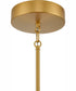 Fagan 33.5'' Wide Integrated LED Pendant - Brushed Brass/Forged Iron