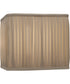 14x14x12 Ivory Shadow Box Pleat Round Corner Square Softback Lampshade