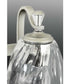 Anjoux 3-Light Clear Water Glass Luxe Bath Vanity Light Silver Ridge