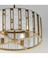 Miramar 4-Light Pendant Capiz / Natural Aged Brass