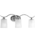 Inspire 3-Light Etched Glass Traditional Bath Vanity Light Polished Chrome