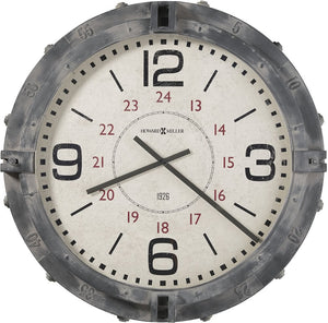 32"H Seven Seas Wall Clock Antique Dusty Gray
