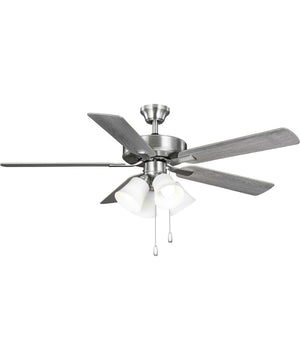 AirPro 52 in. 5-Blade Energy Star Rated Ceiling Fan with LED Light Brushed Nickel