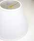 16"W x 12"H Hard Back Empire Lampshade White