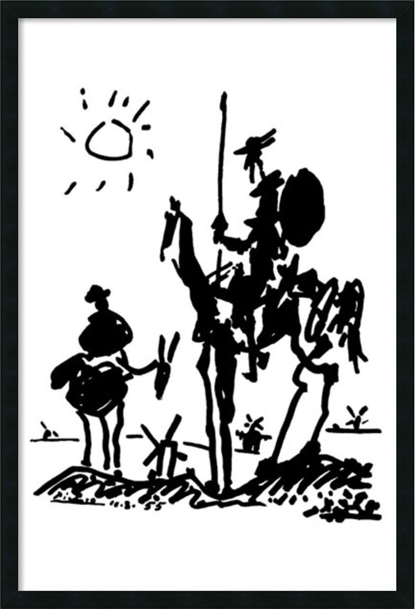 Amanti Art Don Quixote Wall Art Satin Black AA577241