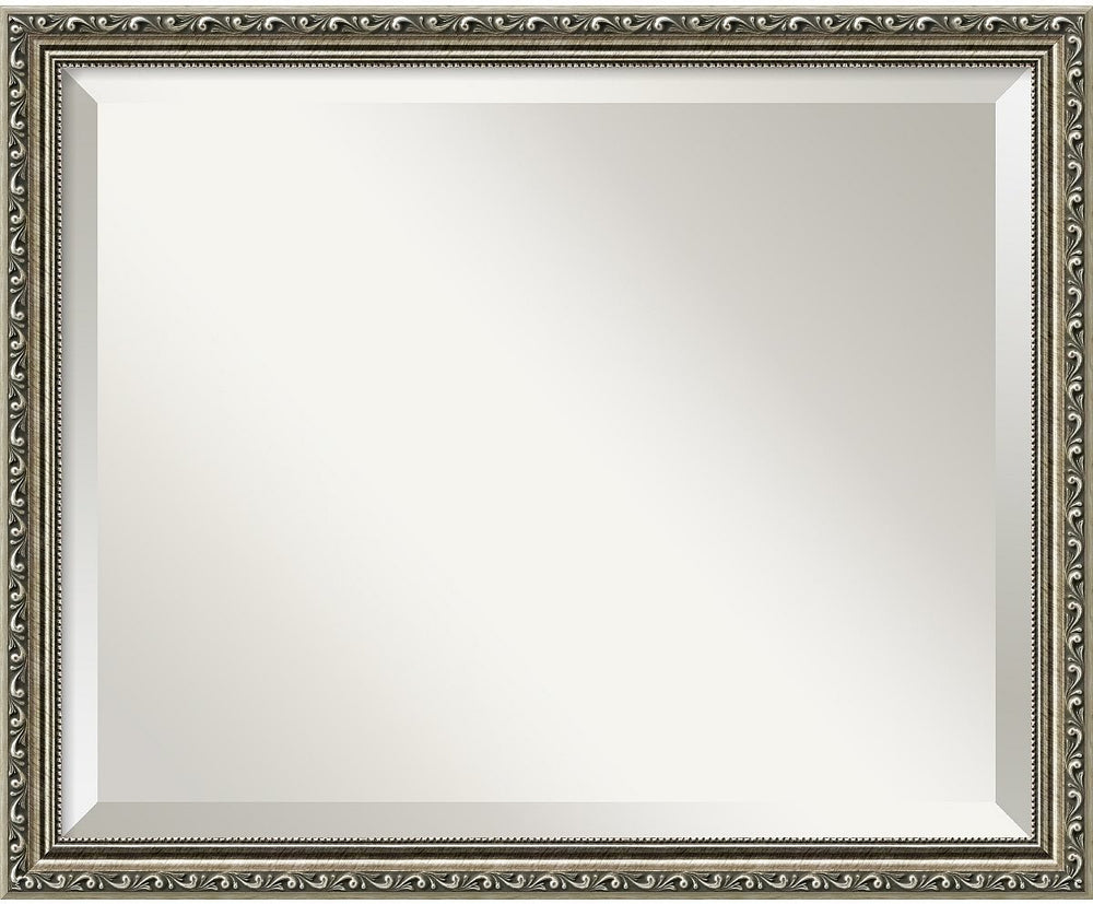 Amanti Art Parisian Silver Mirror Medium Framed Mirror AA01024