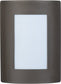 11"H View LED 1-Light Outdoor Wall Sconce Bronze