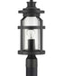 Haslett 1-Light Post Lantern Textured Black