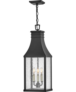 Beacon Hill 3-Light Medium Hanging Lantern in Museum Black