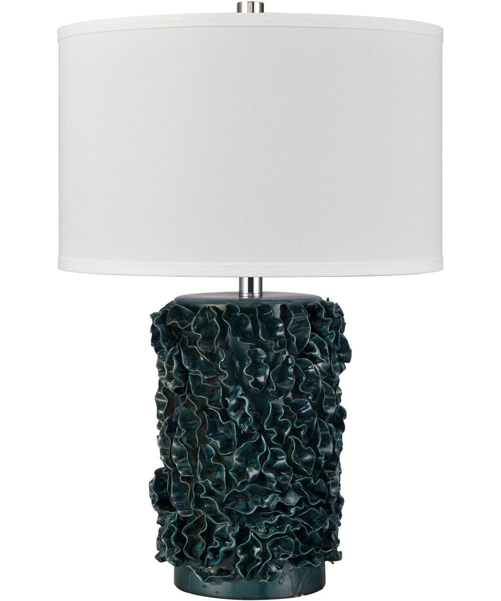Larkin 25'' High 1-Light Table Lamp - Green Glazed