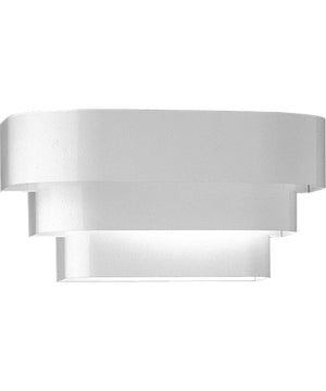 Louvered Wall Sconce White