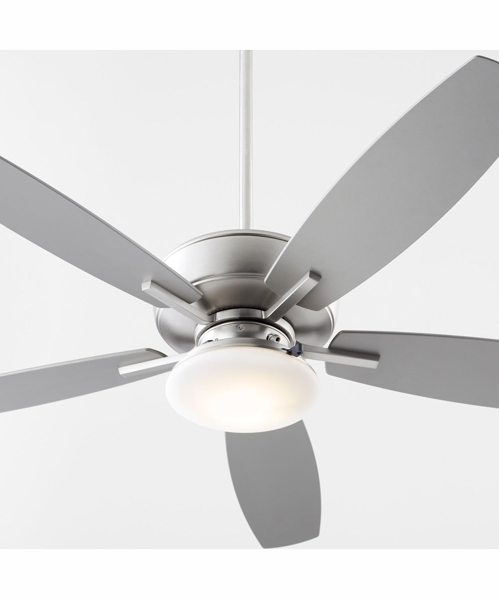 52" Breeze Patio Plus 52 1-light LED Indoor/Outdoor Patio Ceiling Fan Satin Nickel