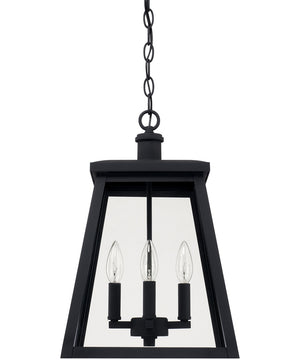 Belmore 4-Light Outdoor Hanging In Black With Clear Glass