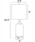 Garton 1-Light 2 Pack-Table Lamp With Nite Brushed Nickel/White Shade