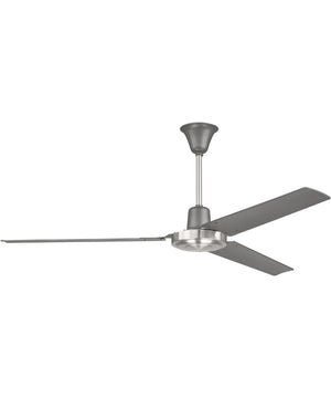Utility 56" Ceiling Fan (Blades Included) Titanium/Brushed Polished Nickel