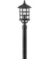 Freeport Coastal Elements 1-Light Large Outdoor Post Top or Pier Mount Lantern in Textured Black