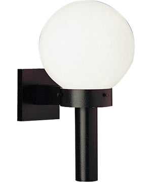 Acrylic Globe 1-Light Wall Lantern Matte Black