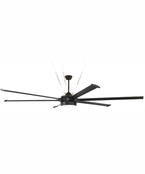 102" Prost 102" 1-Light Indoor/Outdoor Ceiling Fan Flat Black