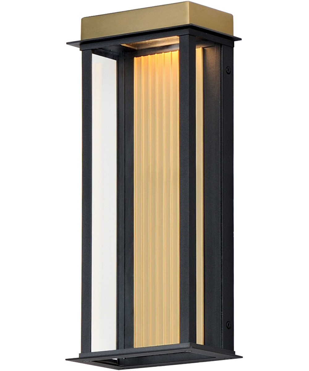 Rincon Large LED Outdoor Sconce Black / Gold